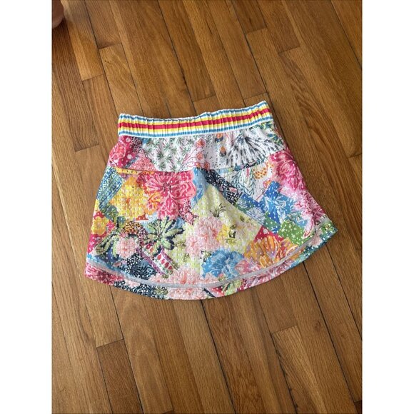 Lucky In Love Women's Novelty High Waist Skort Floral Print Tennis Size XS - Picture 4 of 5